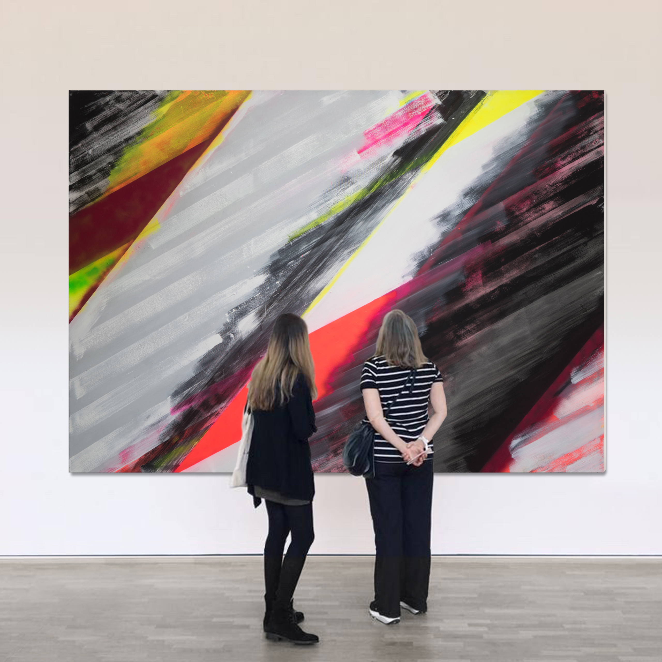 Feuersturz 1980-81, Mischtechnik, Segeltuch, 180 x 250 cm