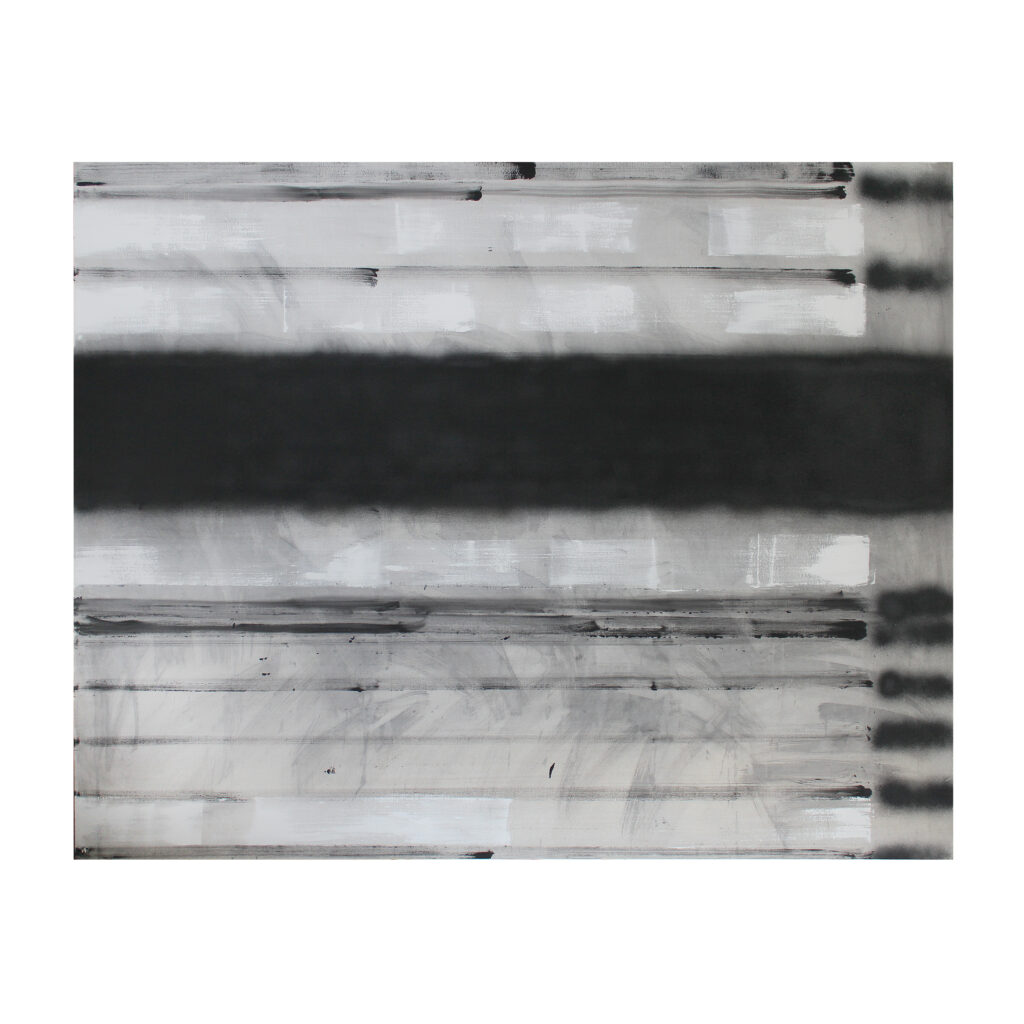 Frequenzen II, 1994, Mischtechnik, Segeltuch, 152 x 192 cm