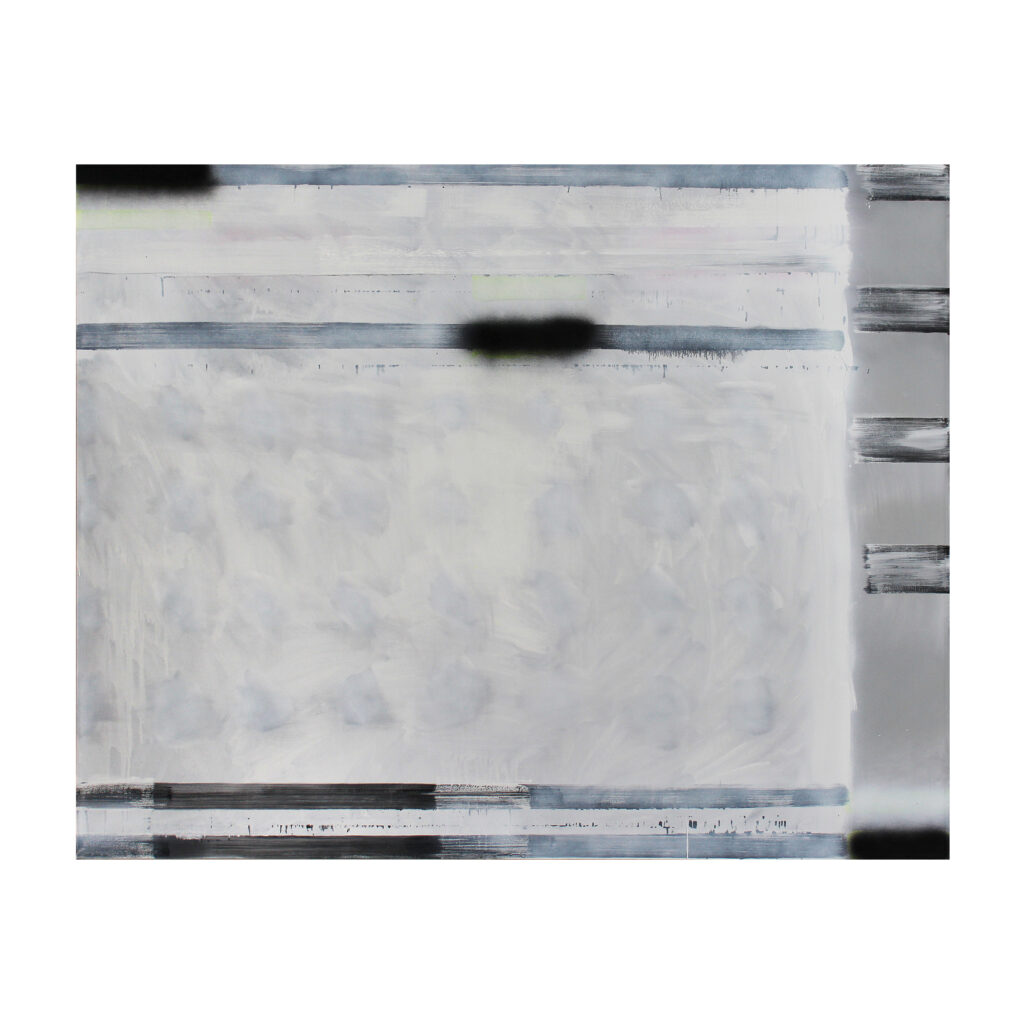Modus II, 1986, Mischtechnik, Segeltuch, 160 x 200 cm