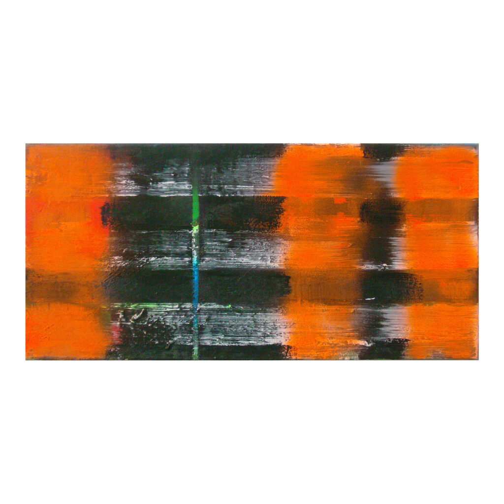 Strophe, 2019, Mischtechnik auf Segeltuch, 33 x 70 cm