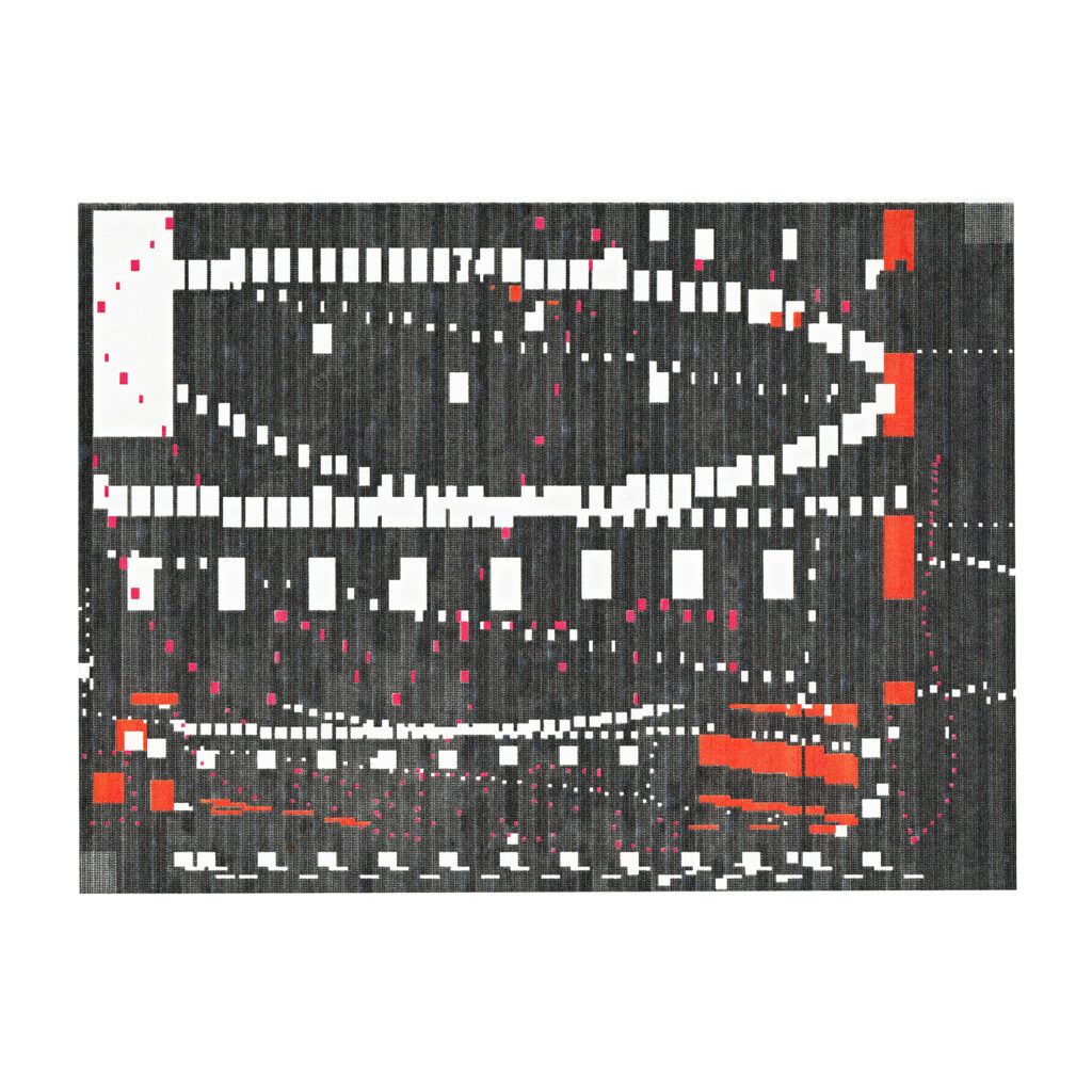 o. Titel (1), 1991, PC-Druck, Papier, 16 x 22 cm, Unikat