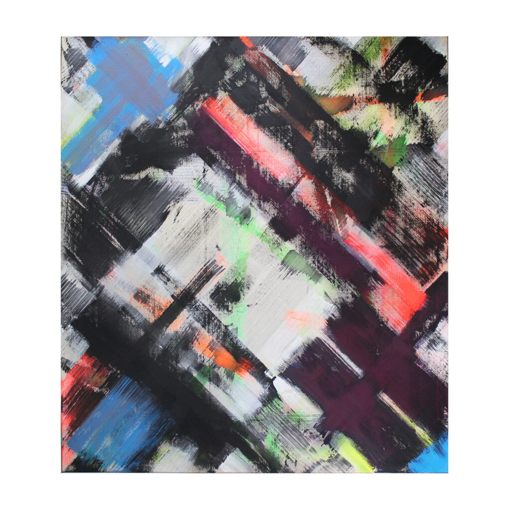 o. Titel, 1983, Mischtechnik, Segeltuch, 156 x 150 cm