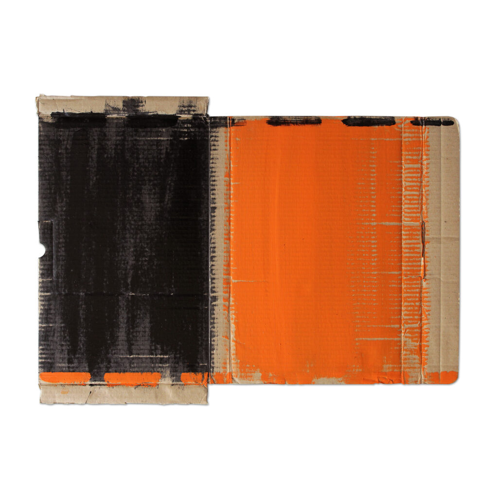 o. Titel, 1994, Mischtechnik auf Pappe, 42 x 57 cm