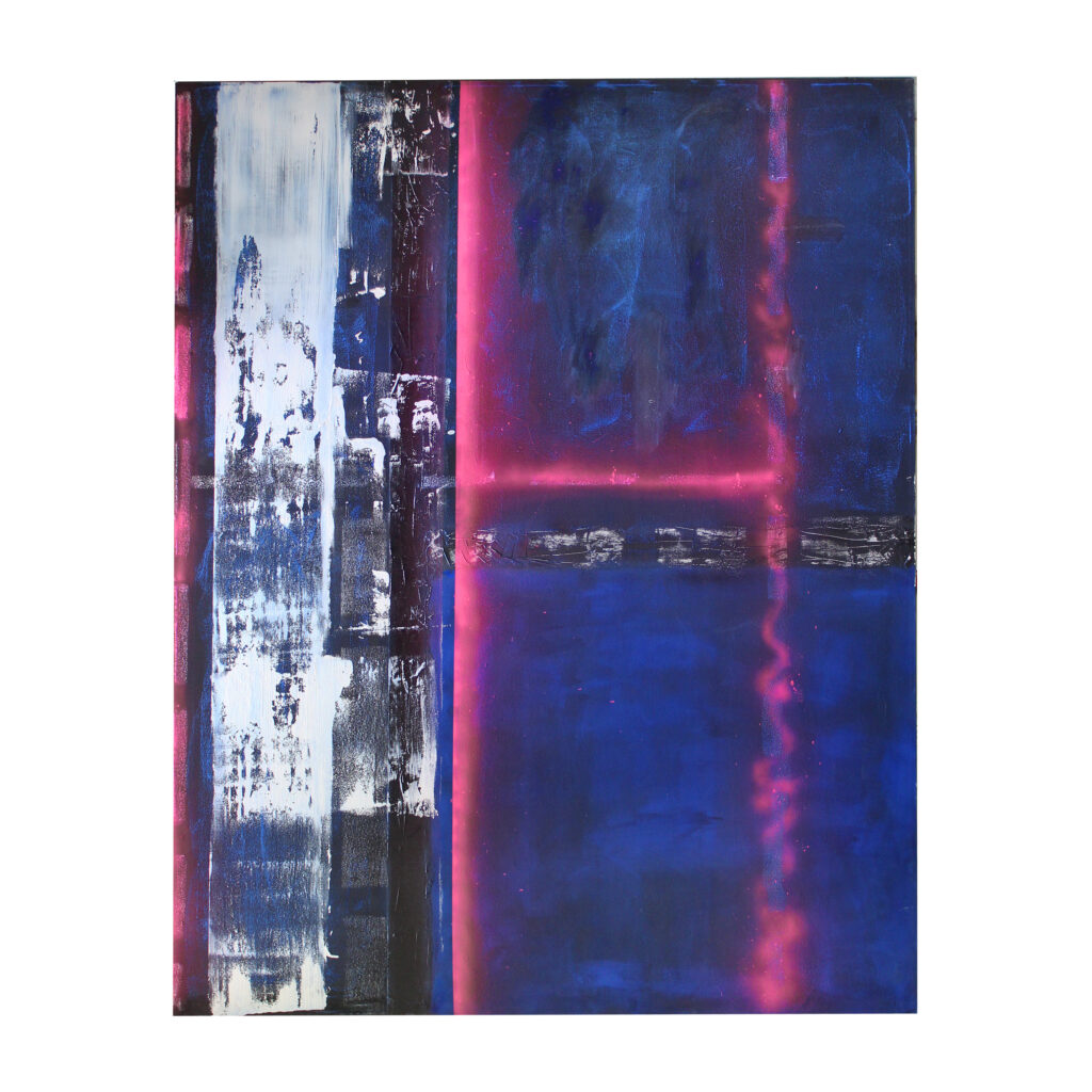 o. Titel, 2025, Mischtechnik, Segeltuch, 200 x 160cm