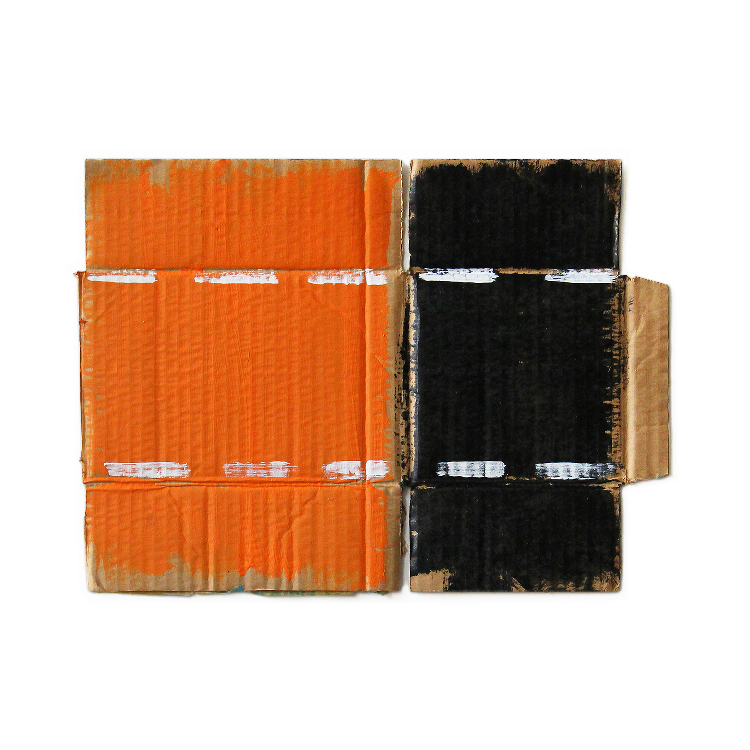 o. Titel, 1992, Mischtechnik auf Wellpappe, 28 x38 cm